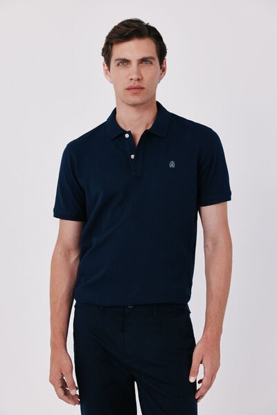 Cortefiel Piqué slim polo shirt