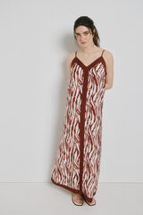 Vero Moda Adjustable strap long dress Brown