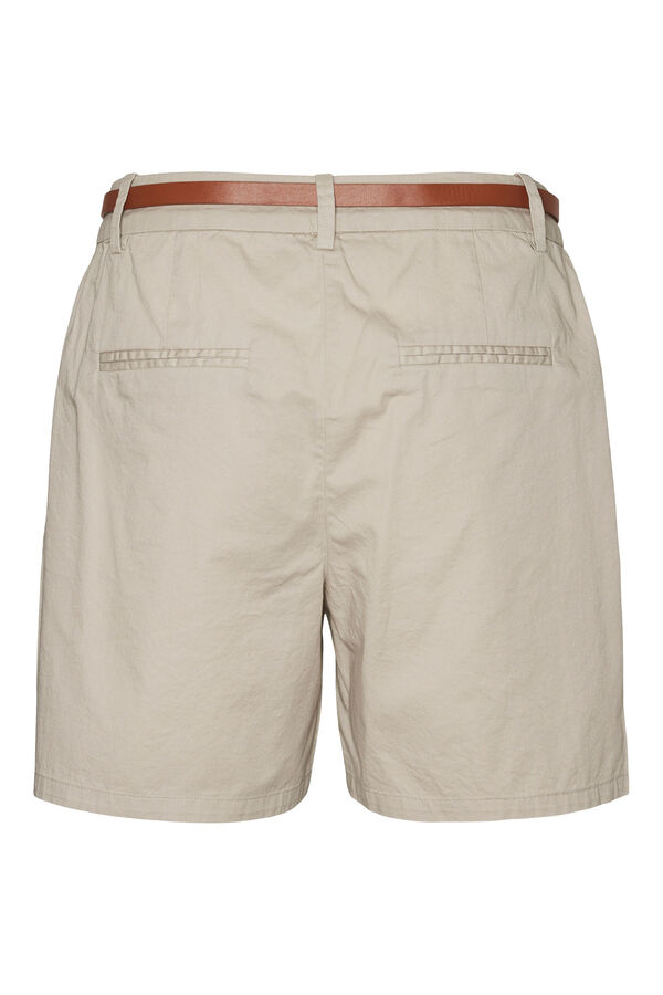 Cortefiel Chino-style shorts with belt.  Grey