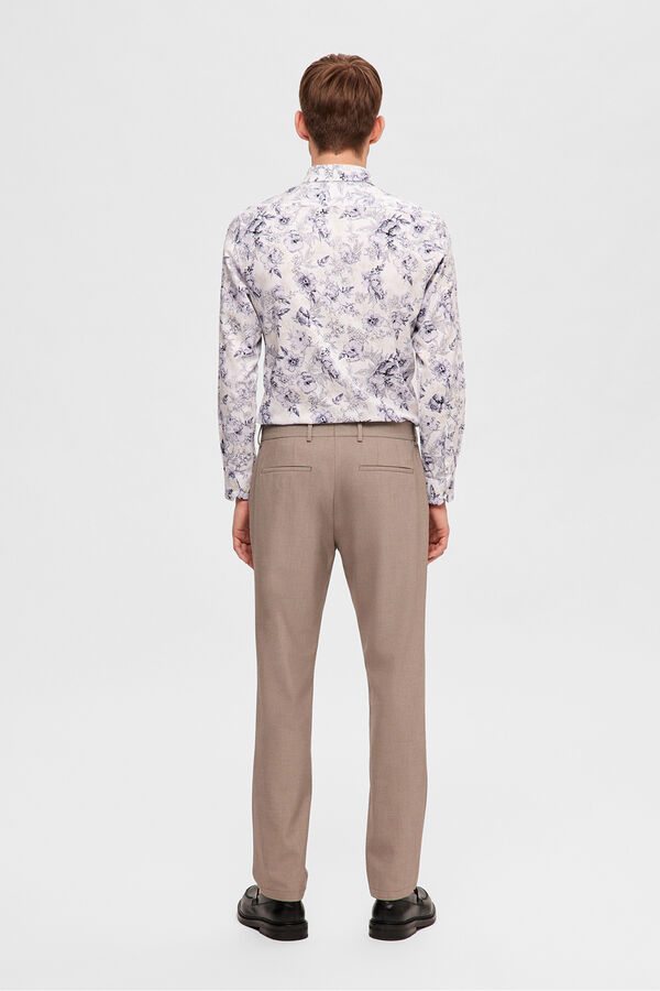 Selected Calça formais slim fit. Tostado