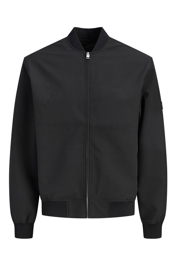 Jack & Jones Blus&atilde;o bomber b&aacute;sico Preto
