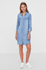 Vero Moda Vestido denim de manga comprida Azul