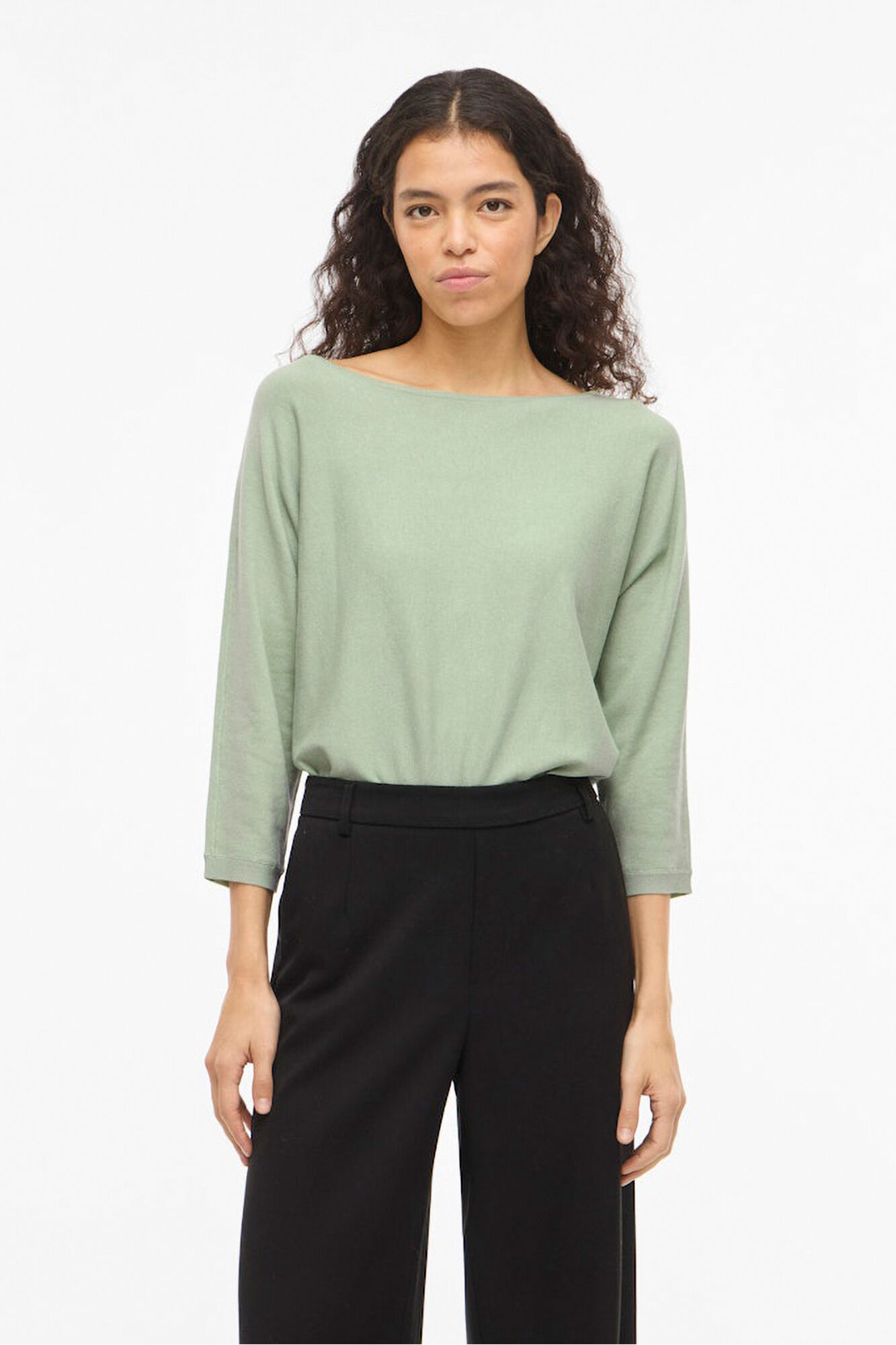 Vila Camisola manga m&eacute;dia em viscose