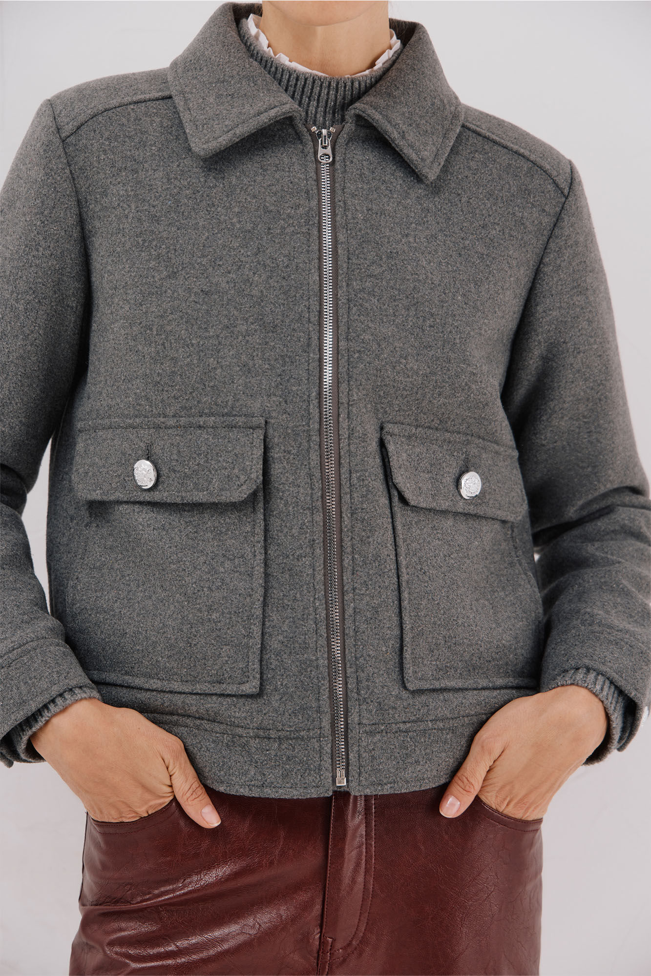 Cortefiel Short wool coat