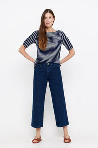 Cortefiel Cropped palazzo jeans Blue