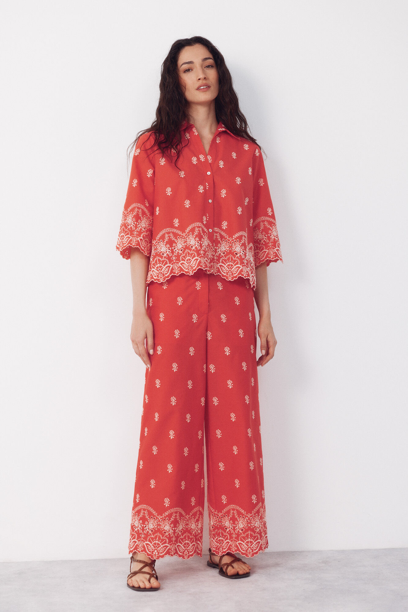 Cortefiel Embroidered shirt