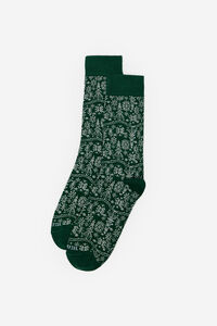 Cortefiel Motif socks gift box Dark green