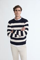 Street Monkey Striped jumper Navy