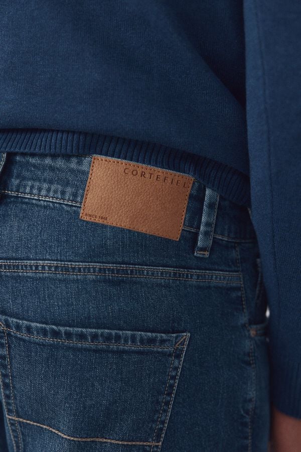Cortefiel Regular-fit lightweight jeans Blue