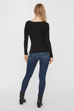 Cortefiel Organic cotton t-shirt Black