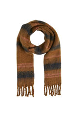 Cortefiel Checked scarf Brown