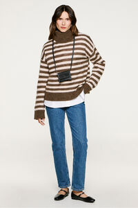 Selected Camisola de gola de l&atilde; e alpaca