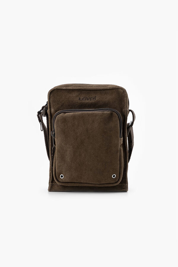 Levi's Bolsa pequena de ombro com fecho-éclair Castanho