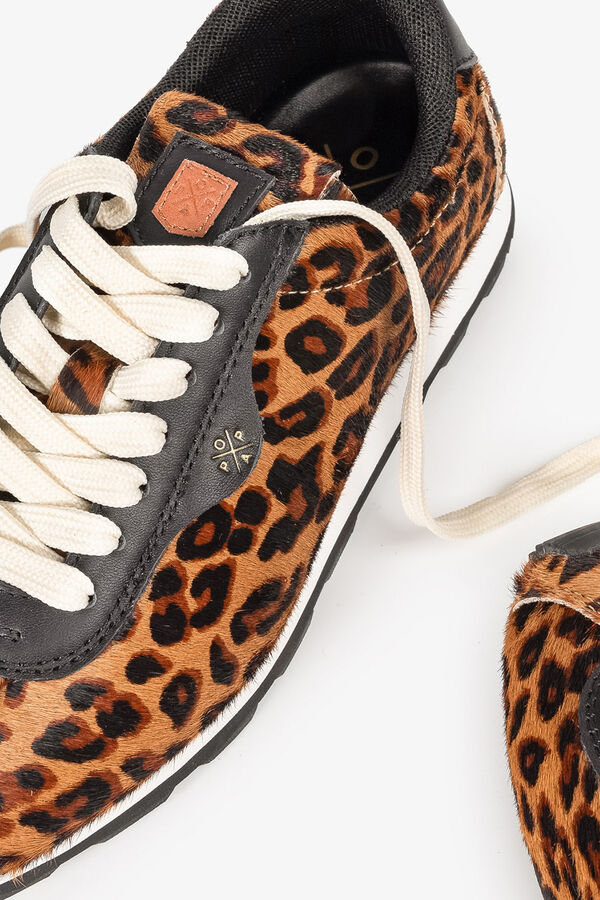 Popa Tênis Esportivo Feminino Kira Leopard Preto
