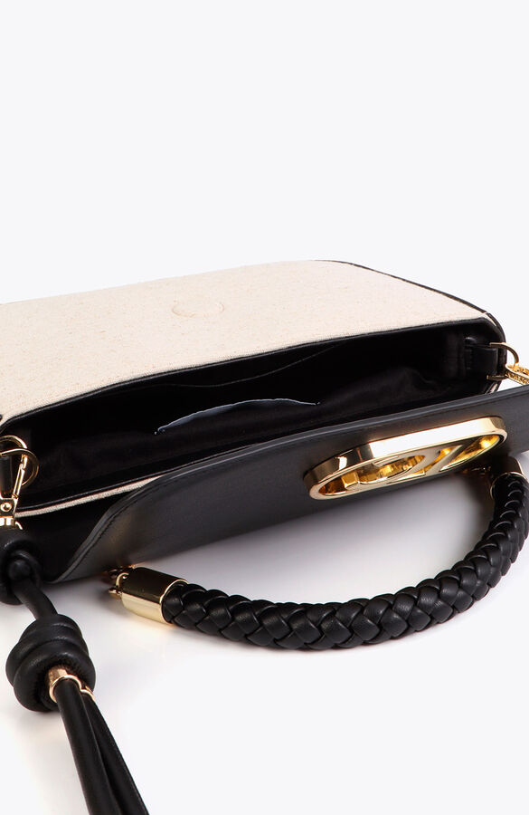 Lola Casademunt Mala a tiracolo com aba Preto