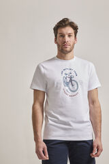 Street Monkey Camiseta manga curta da moda Branco