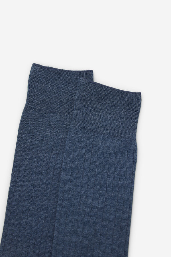 Cortefiel Coolmax plain sock Blue