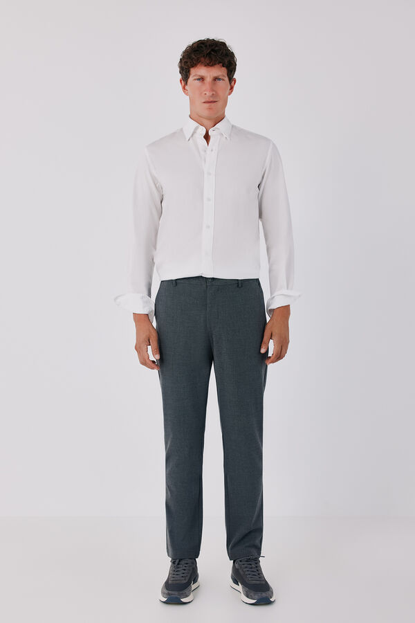 Cortefiel Cal&ccedil;as chino confort com el&aacute;sticos tapered Cinzento