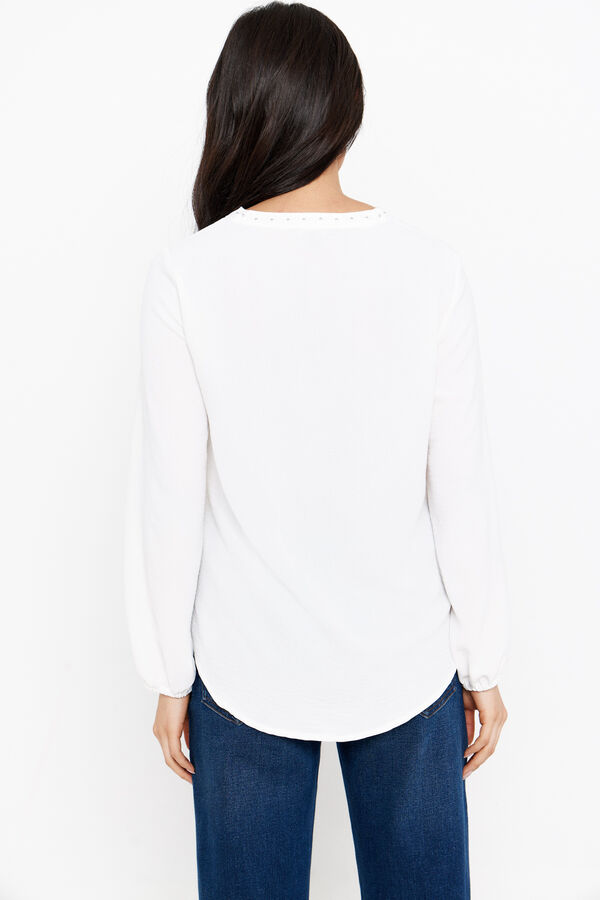 Cortefiel Textured blouse White