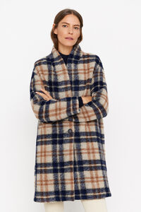 Cortefiel Jersey-knit coat Multicolour