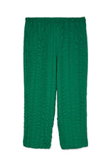 Vero Moda Curve Calças compridas fluidas tamanho grande Verde
