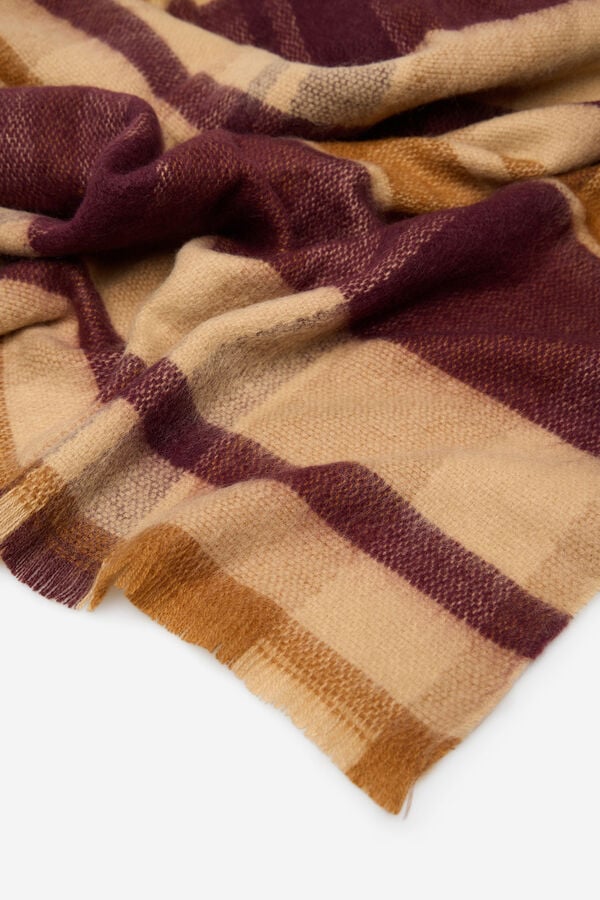 Cortefiel Checked scarf Multicolour