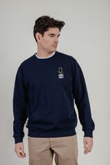 elPulpo Sudadera cuello caja Azul marino