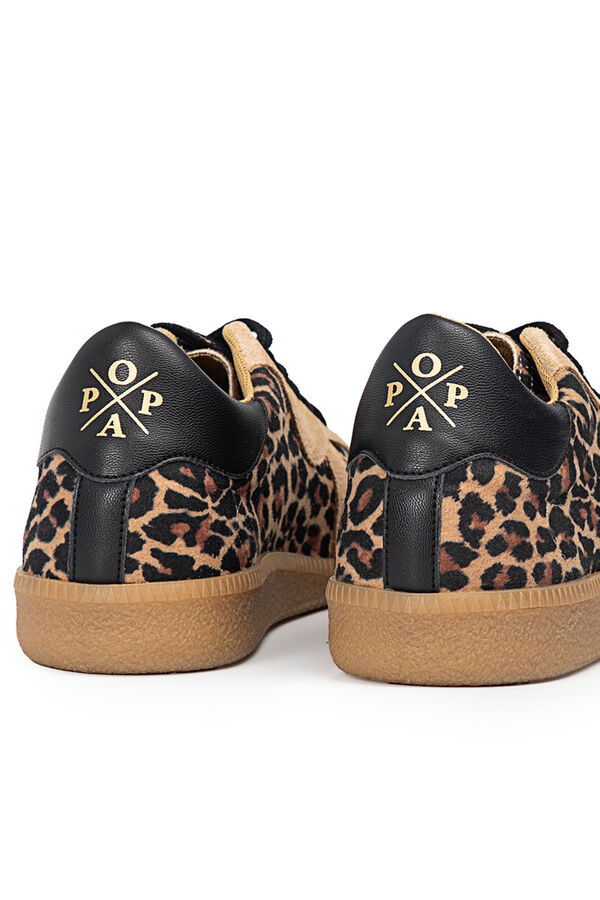 Popa Zapatilla Imperial Leopardo Negro Negro