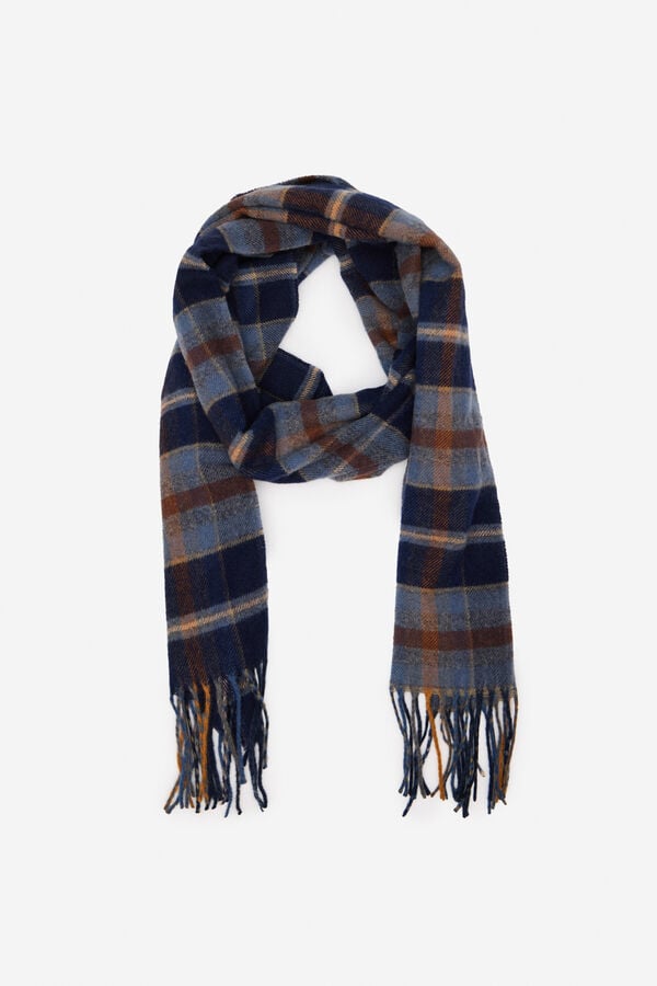 Cortefiel Cachecol de tecido Azul