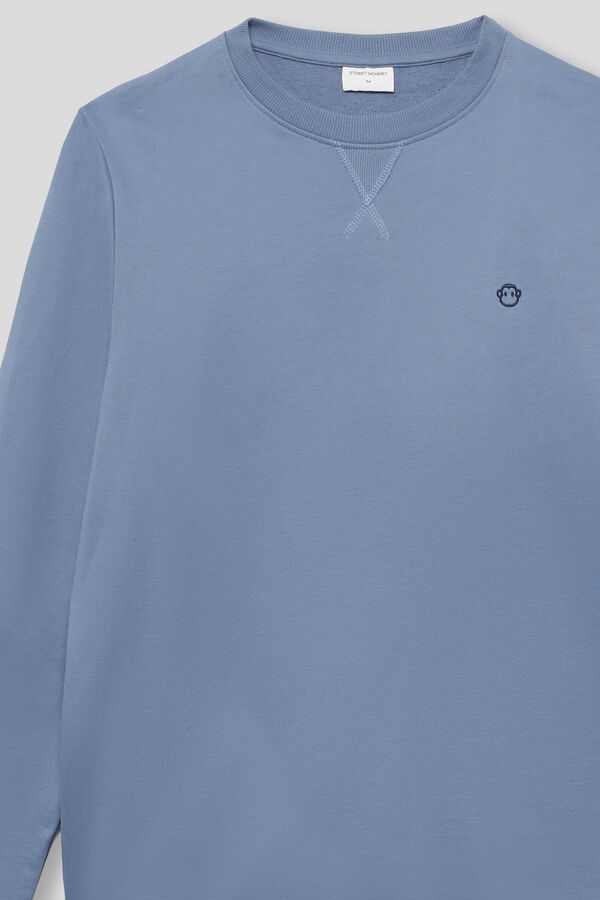 Street Monkey Sweatshirt básico regular fit Azul