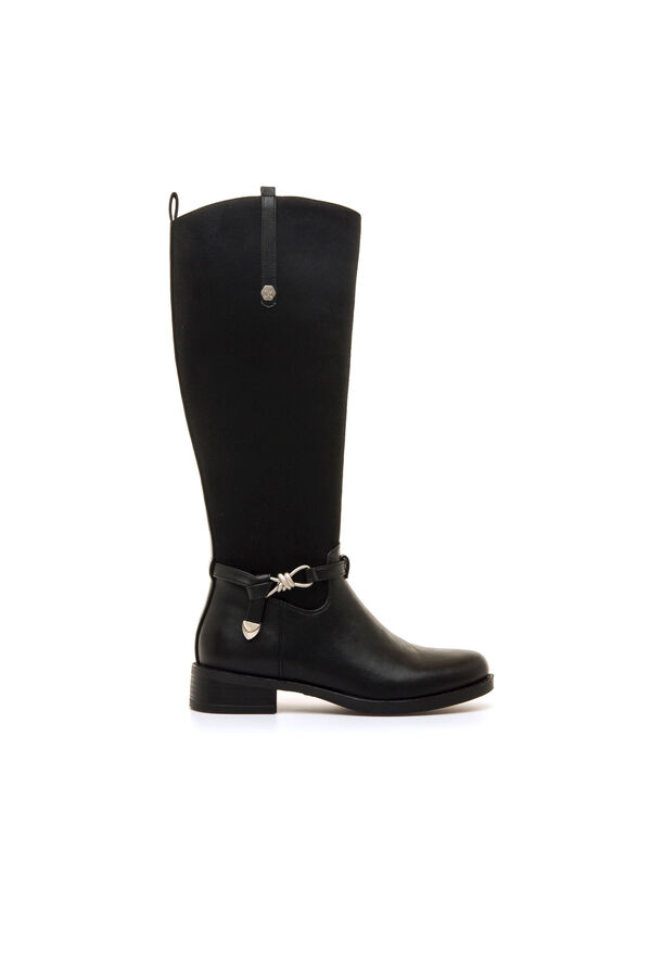 Maria Mare Laglio flat high boot Black