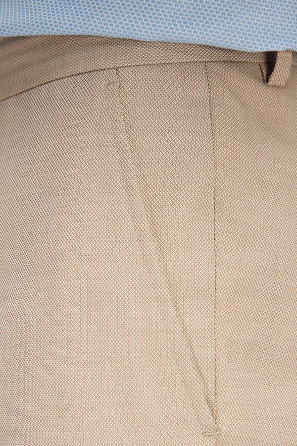 Selected Cal&ccedil;as de fato Slim Fit confecionadas com materiais reciclados Castanho