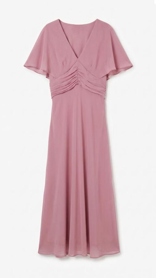 Cortefiel Vestido fluido Rosa