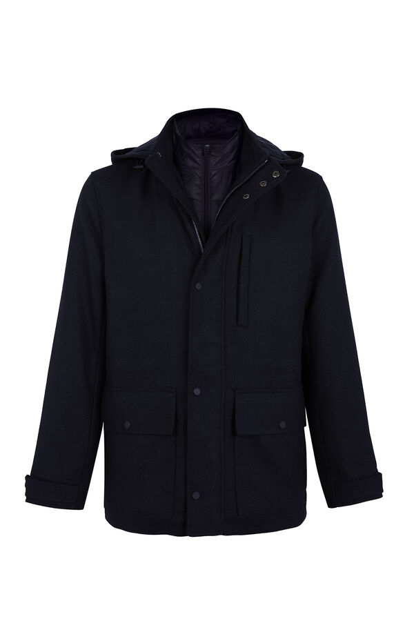Cortefiel Jacket with lining Navy