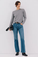 Cortefiel Jersey suave ochos Gris