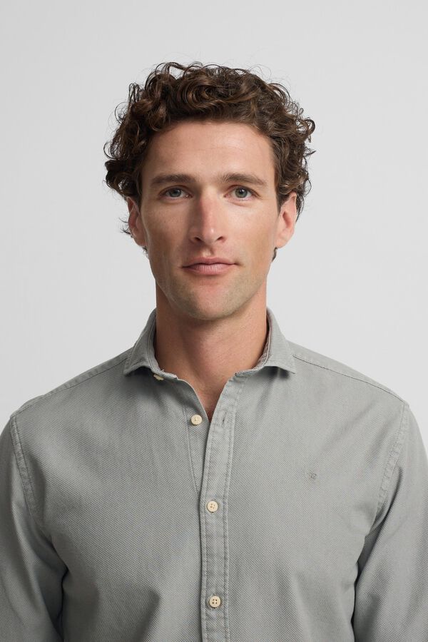 Silbon Sport structured logo shirt Green