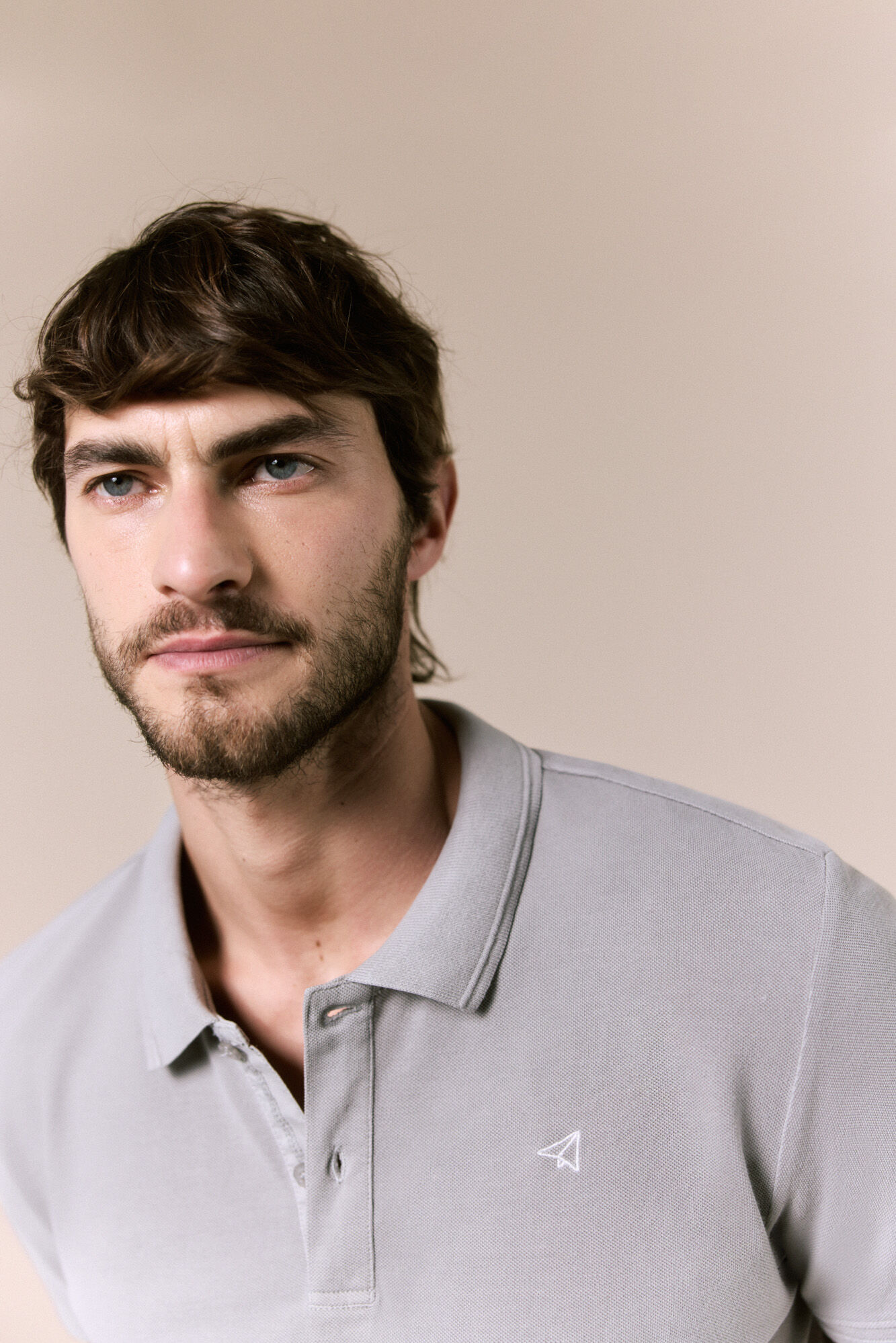 OOTO Polo b&aacute;sico em piqu&eacute; lavado