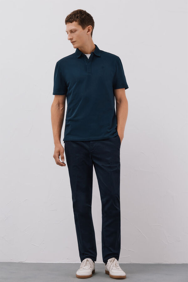 Cortefiel Regular fit polo shirt Navy