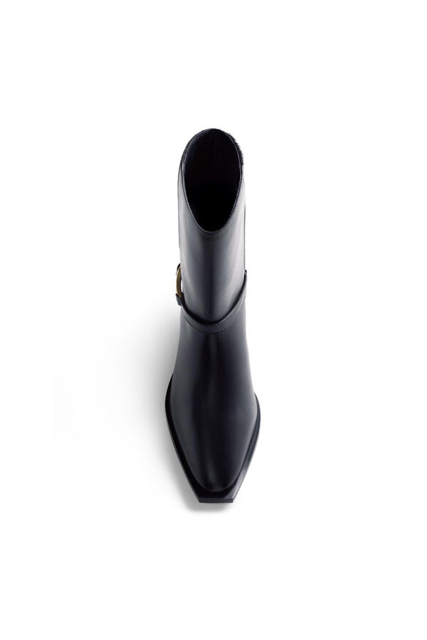 Gioseppo Botins de couro Melyssa Pinto Preto