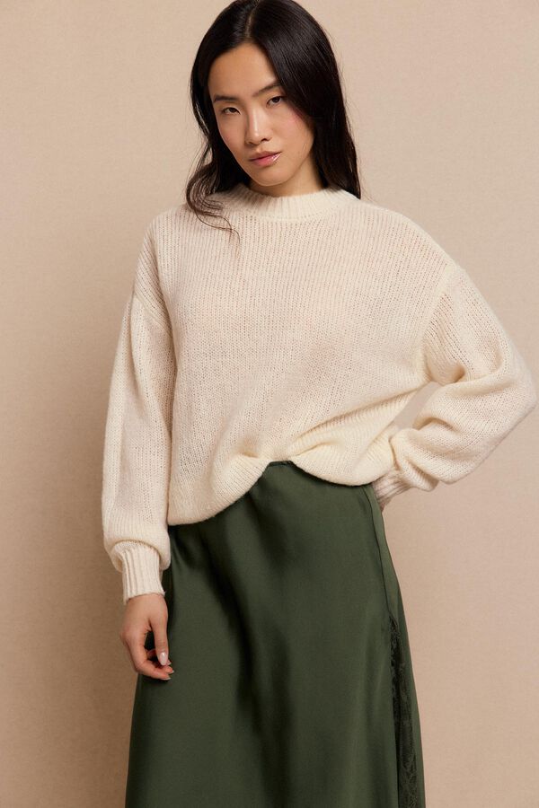 Slowlove Jersey básico Marfil