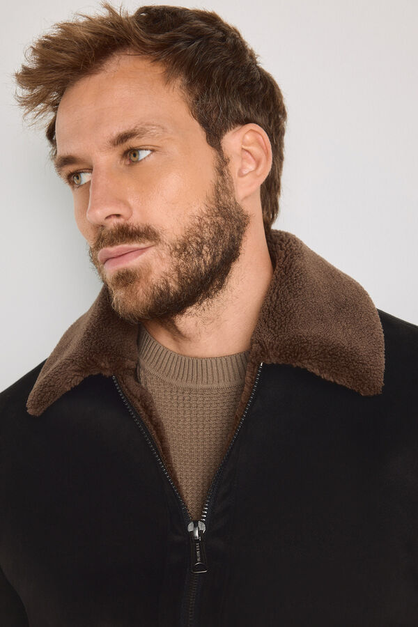 Jack & Jones Blus&atilde;o bomber 100% poli&eacute;ster Preto