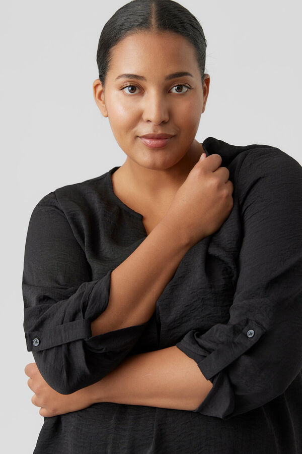 Vero Moda Curve Camisa decote em bico Curve Preto