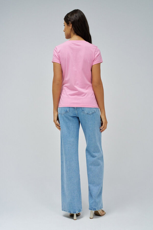 Salsa Jeans Camiseta com logo de flor Subiu