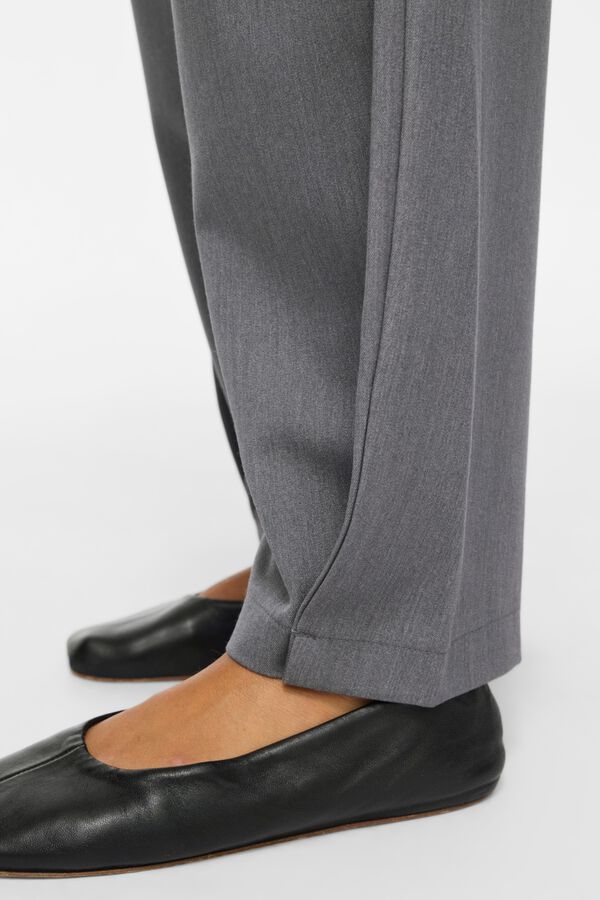 Vila Wide trousers with pleats Grey