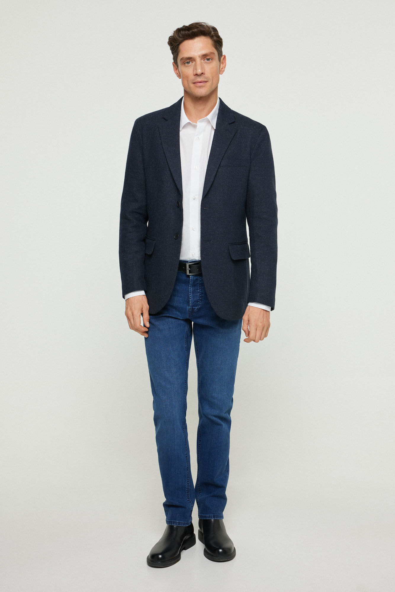 Mens slim fit tweed blazer 2025