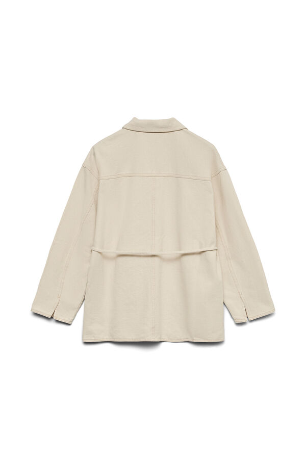 Vero Moda Casaco com detalhe de flor em denim Tostado