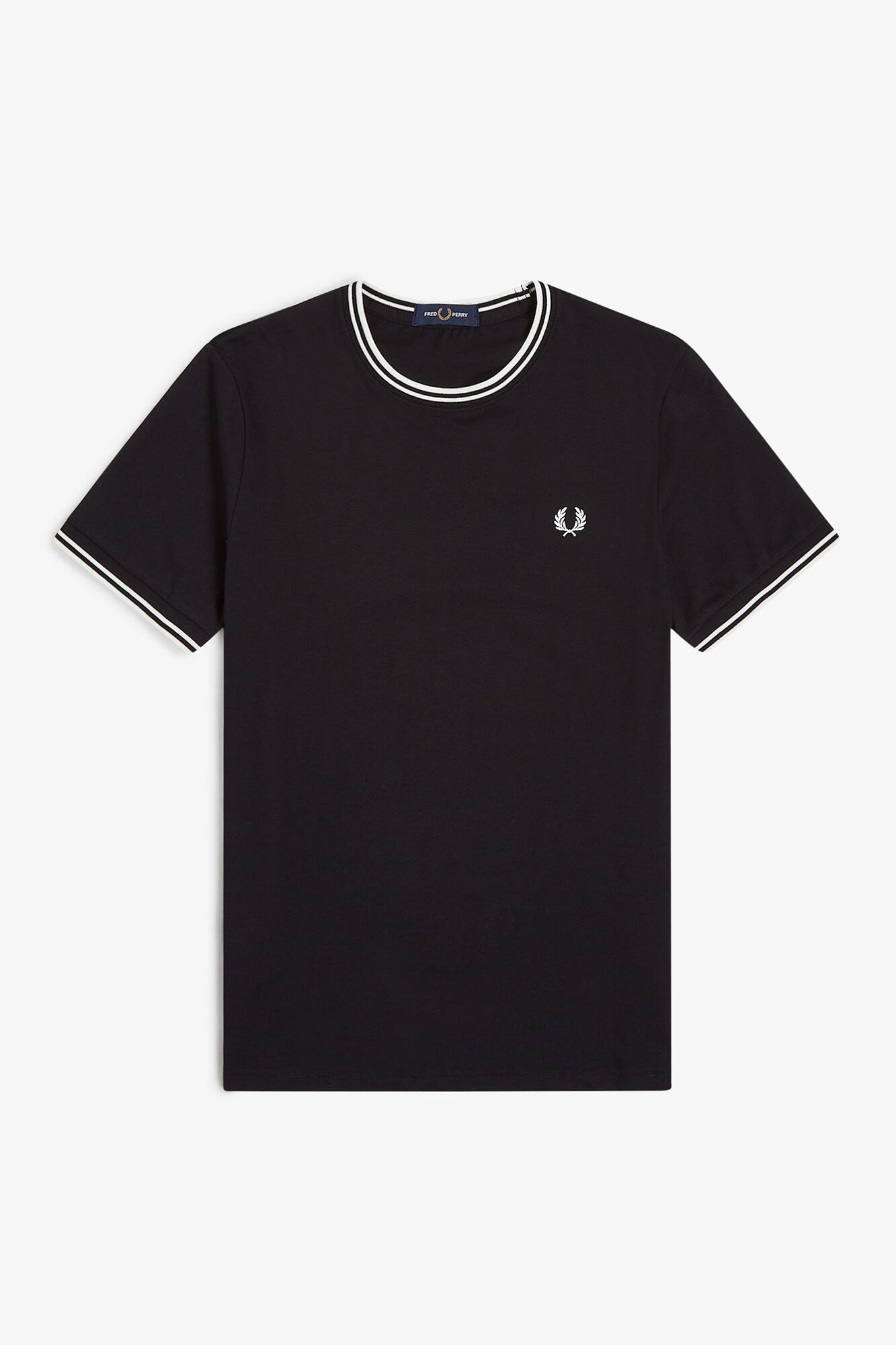 Fred Perry T-shirt masculina de manga curta 