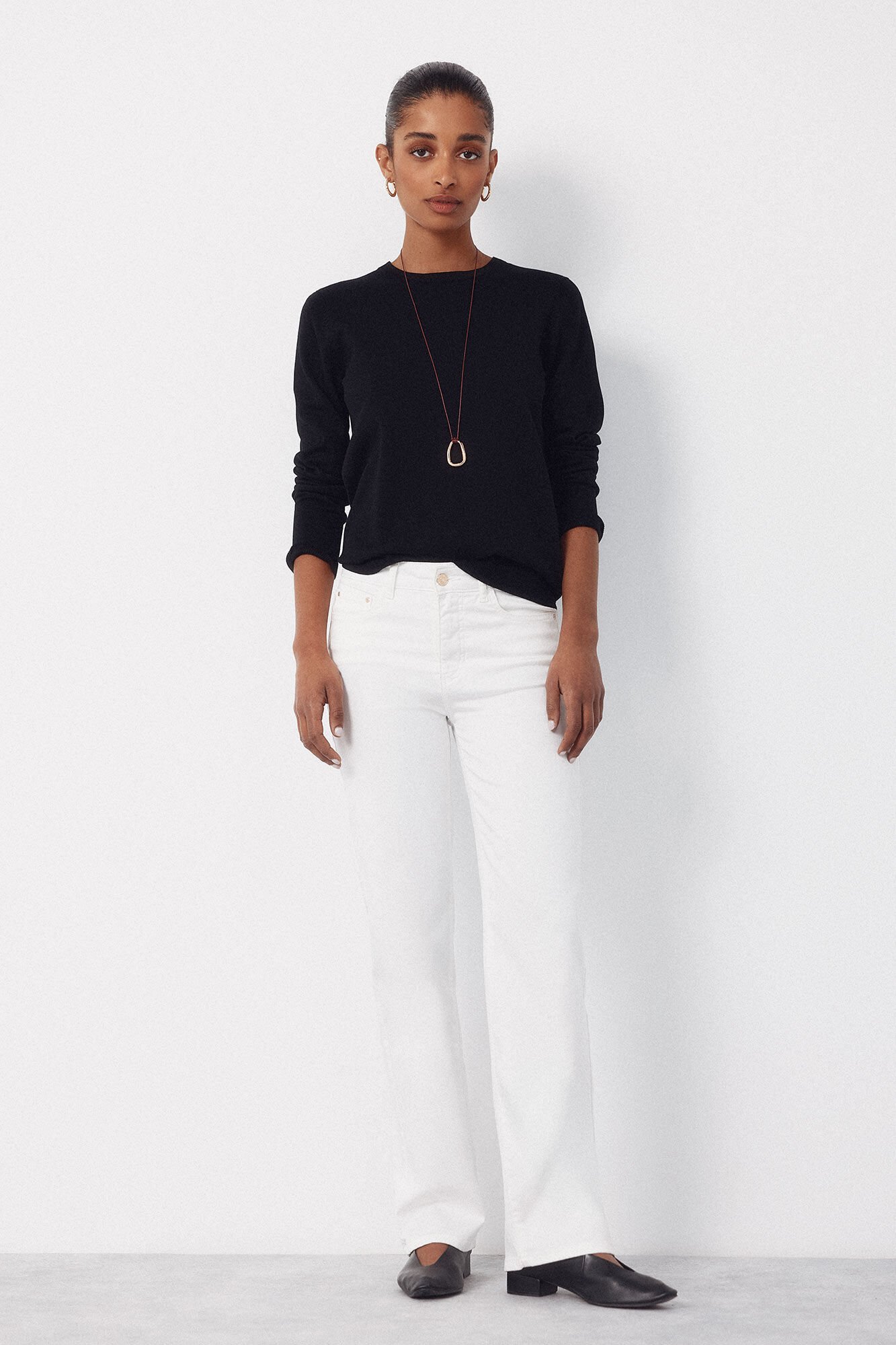 Cortefiel Striped jersey-knit jumper