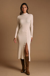 Pol&iacute;n Et Moi Vestido midi de malha Marta