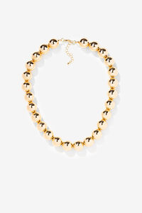 Cortefiel Beaded necklace Gold